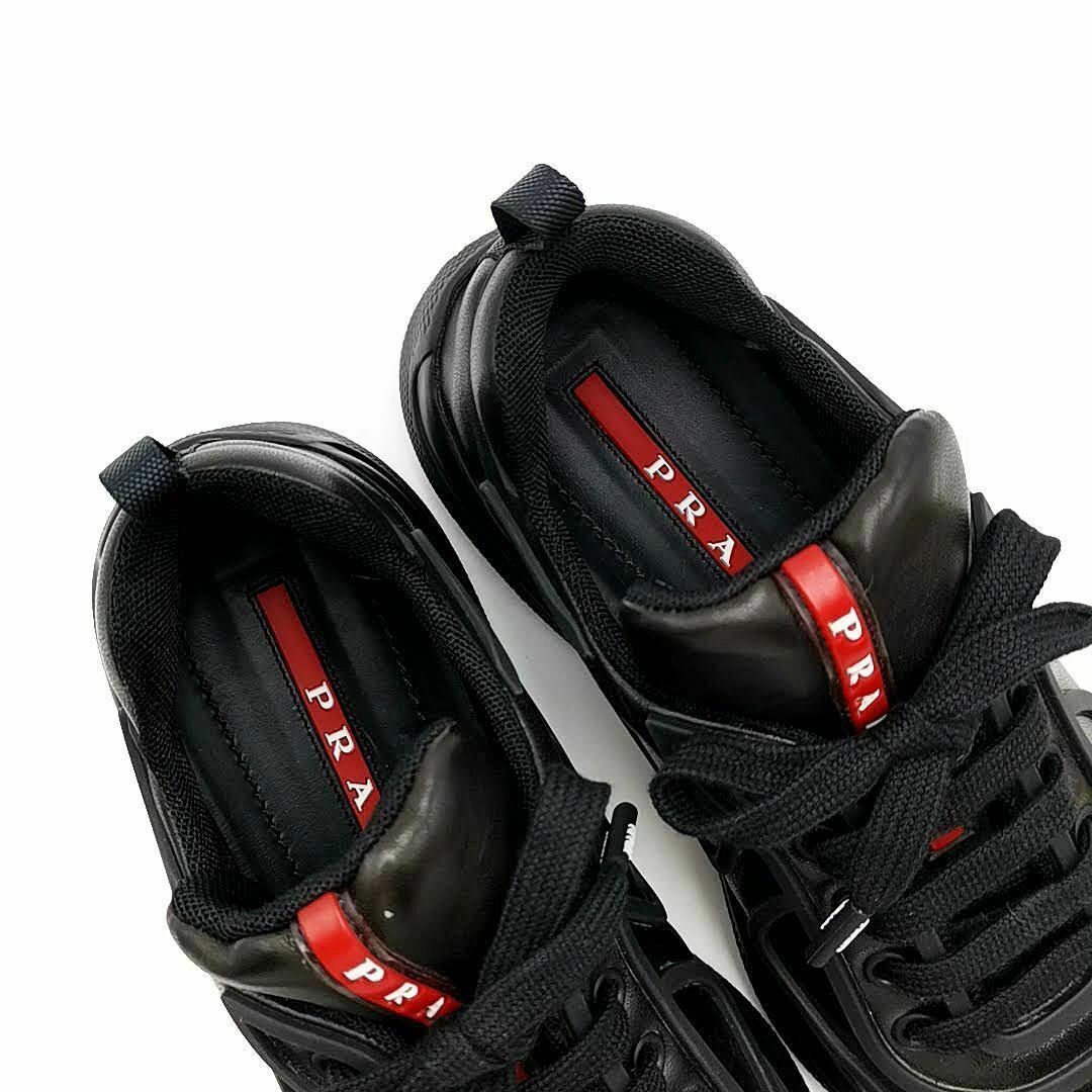 PRADA - 超美品 プラダスポーツ スニーカー 6418 レザー 03 PRADA - 超美品 プラダスポーツ スニーカー 6418 レザー 03