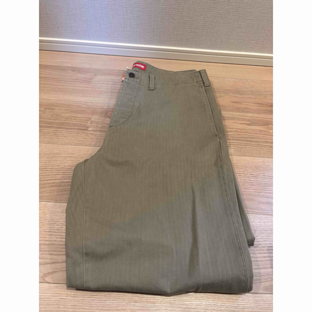 Supreme Washed Herringbone Chino Pant Supreme Washed Herringbone Chino Pant