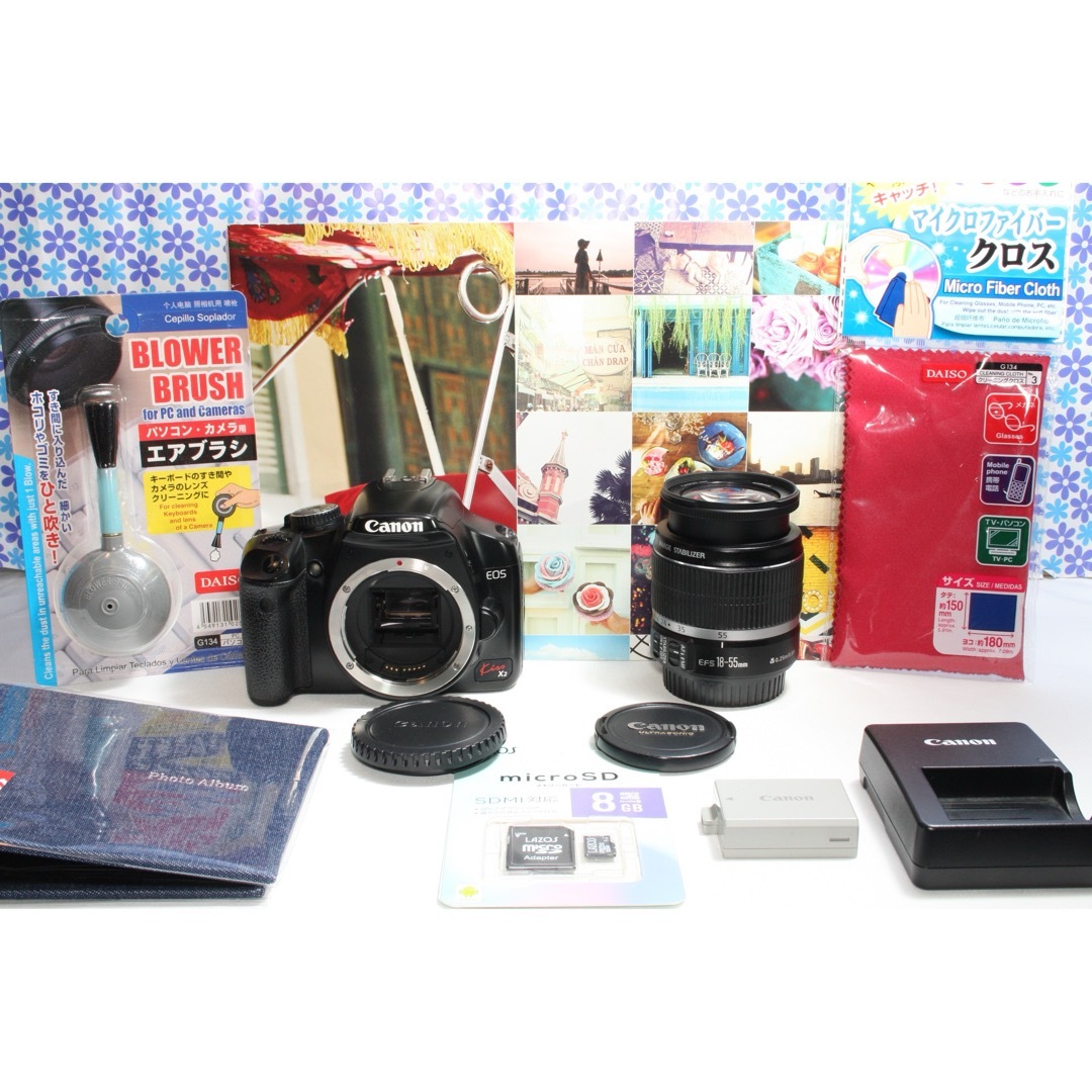 極美品❤️Canon 追い詰め kiss X2❤️高画質❤️簡単操作 極美品❤️Canon 追い詰め kiss X2❤️高画質❤️簡単操作