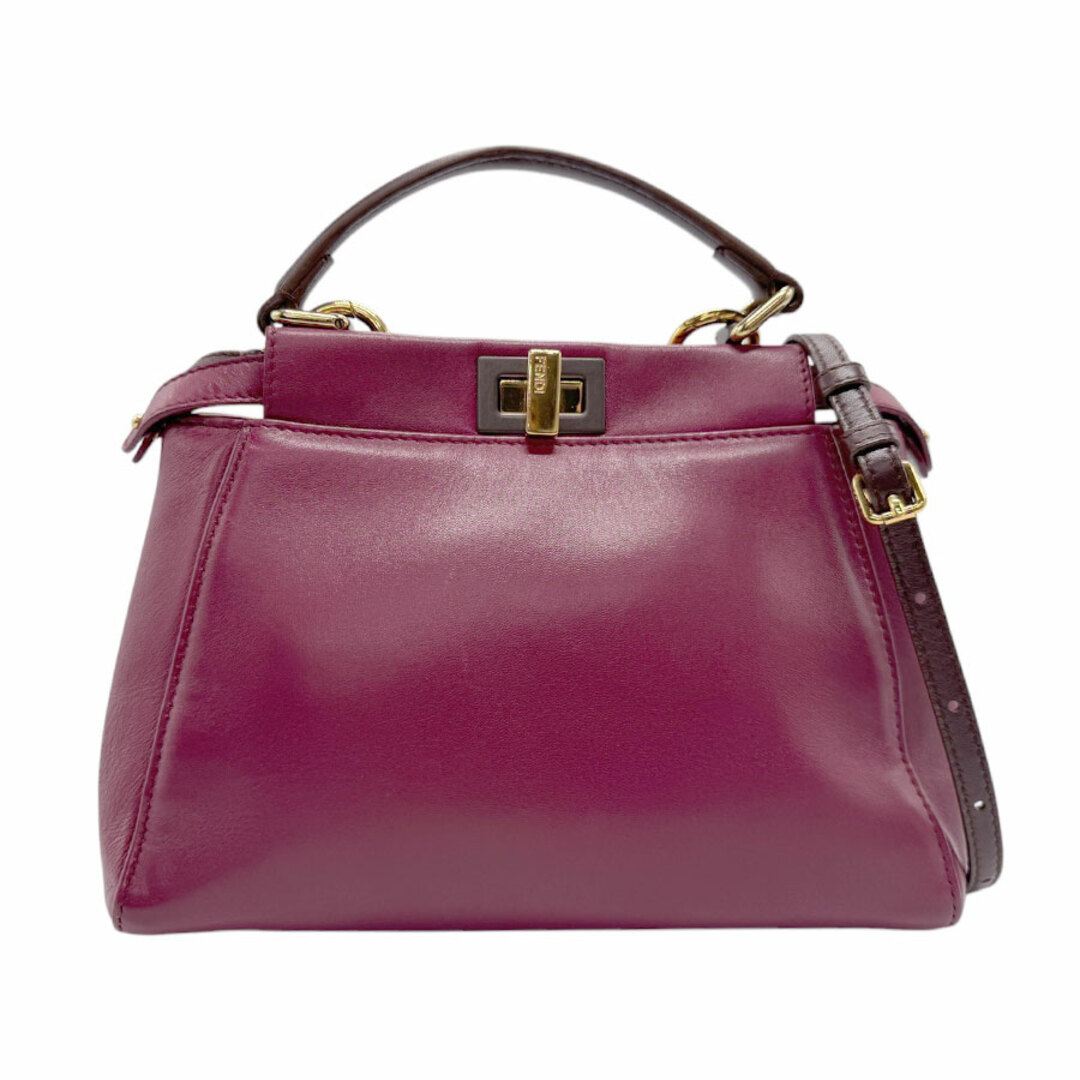 FENDI】フェンディ ミニピーカブー 2WAYショルダーバッグ レザー FENDI】フェンディ ミニピーカブー 2WAYショルダーバッグ レザー