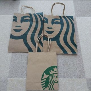 Starbucks Coffee - スタバ 紙袋 ミニサイズ + タグ ショッパー Starbucks Coffee - スタバ 紙袋 ミニサイズ + タグ ショッパー