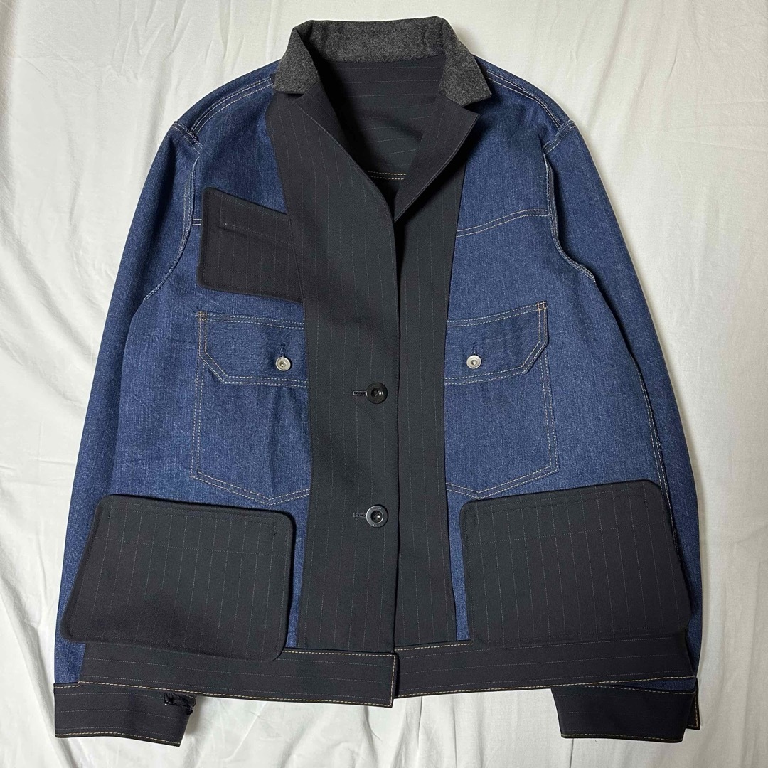 sacai - sacai 24SS Bonding Jacket デニム ブルゾン ジャケット sacai - sacai 24SS Bonding Jacket デニム ブルゾン ジャケット