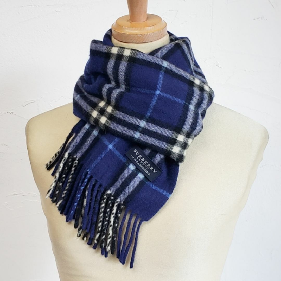 BURBERRY - バーバリー ロンドン ☆ カシミヤ マフラー チェック BURBERRY - バーバリー ロンドン ☆ カシミヤ マフラー チェック