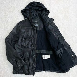 DIESEL - 【超美品】ディーゼルL-ABBOTT GIACCA レザー DIESEL - 【超美品】ディーゼルL-ABBOTT GIACCA レザー