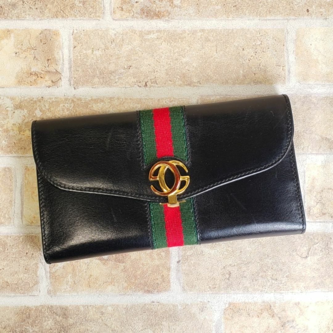 GUCCI - オールドグッチ ☆ ヴィンテージ シェリーライン レザー GUCCI - オールドグッチ ☆ ヴィンテージ シェリーライン レザー