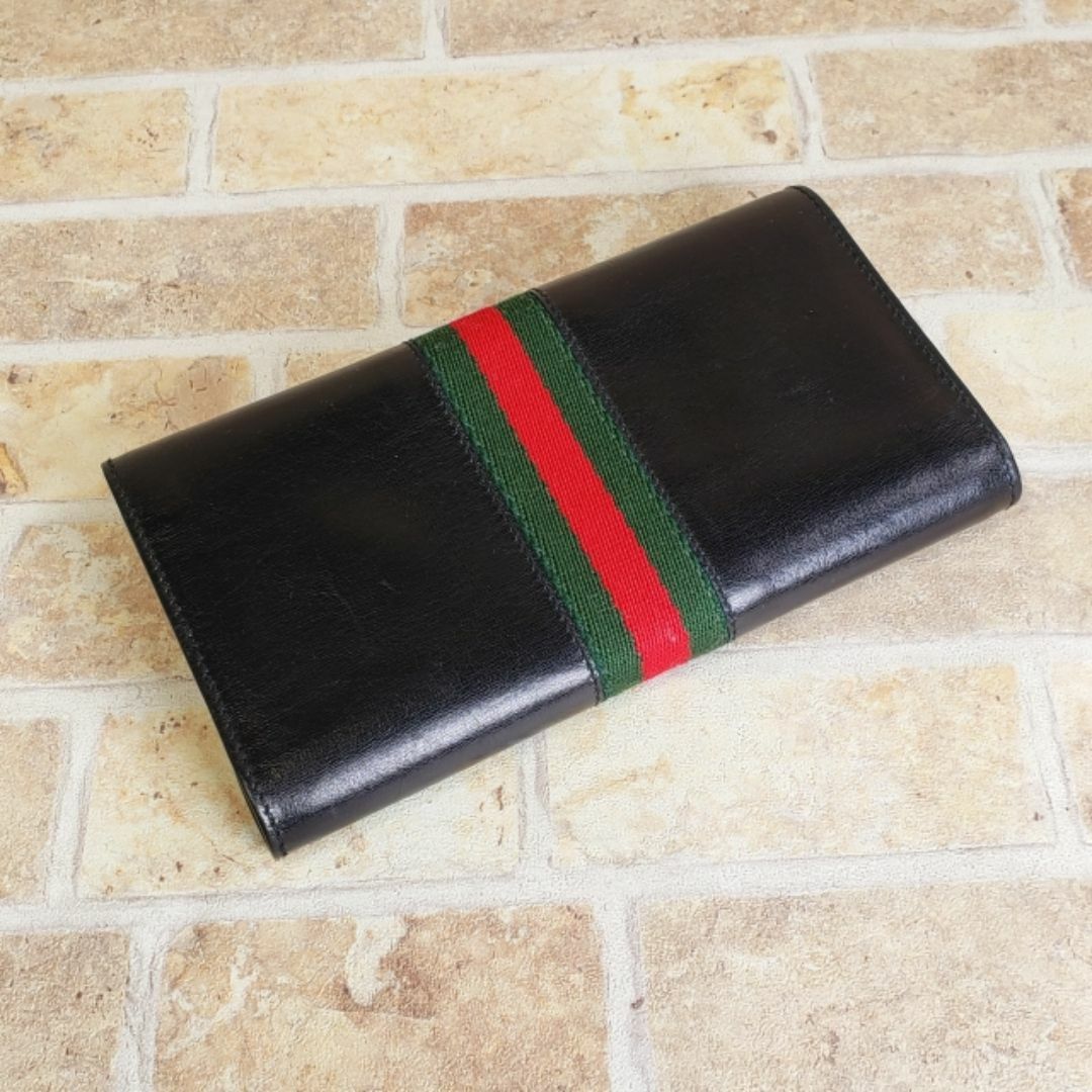 GUCCI - オールドグッチ ☆ ヴィンテージ シェリーライン レザー GUCCI - オールドグッチ ☆ ヴィンテージ シェリーライン レザー