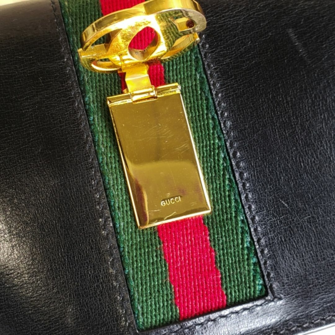 GUCCI - オールドグッチ ☆ ヴィンテージ シェリーライン レザー GUCCI - オールドグッチ ☆ ヴィンテージ シェリーライン レザー