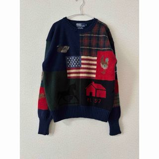 POLO RALPH LAUREN - ラルフローレン 星条旗 パッチワーク柄 POLO RALPH LAUREN - ラルフローレン 星条旗 パッチワーク柄