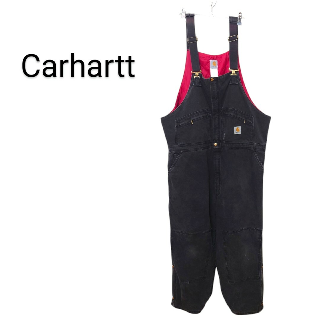 Carhartt】ダブルニーダックオーバーオール ブラック A-2813 Carhartt】ダブルニーダックオーバーオール ブラック A-2813