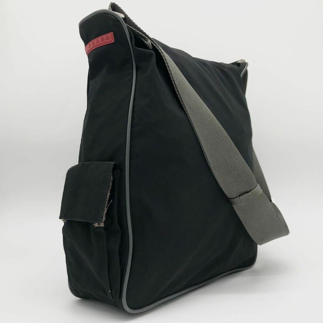 美品✨】PRADA SPORT ショルダーバッグ ナイロン サイドポケット付き 美品✨】PRADA SPORT ショルダーバッグ ナイロン サイドポケット付き