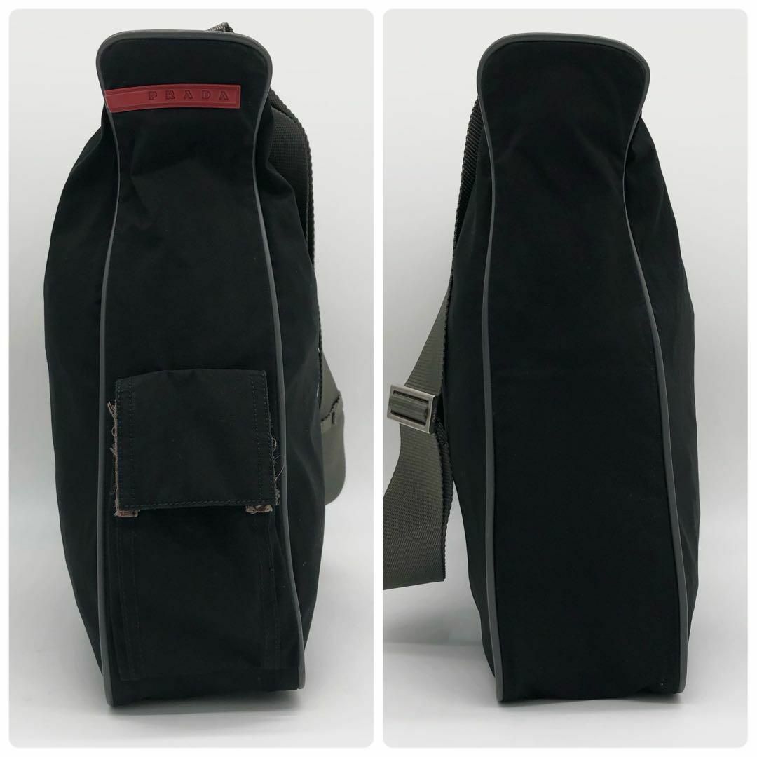 美品✨】PRADA SPORT ショルダーバッグ ナイロン サイドポケット付き 美品✨】PRADA SPORT ショルダーバッグ ナイロン サイドポケット付き