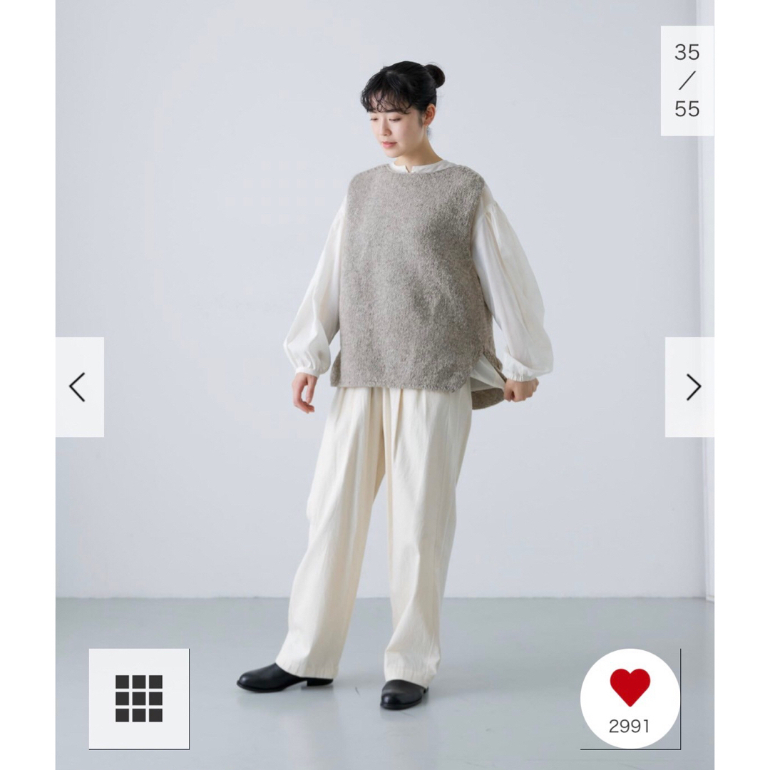 かぐれ - 新品タグ付◉ GRAY かぐれ ペルーニットベスト DOORS かぐれ - 新品タグ付◉ GRAY かぐれ ペルーニットベスト DOORS