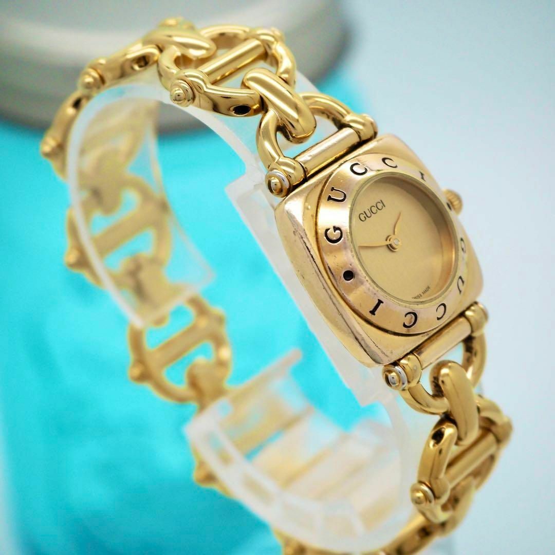 GUCCI - 740 GUCCI 時計 レディース 6400L ゴールド ブレス GUCCI - 740 GUCCI 時計 レディース 6400L ゴールド ブレス