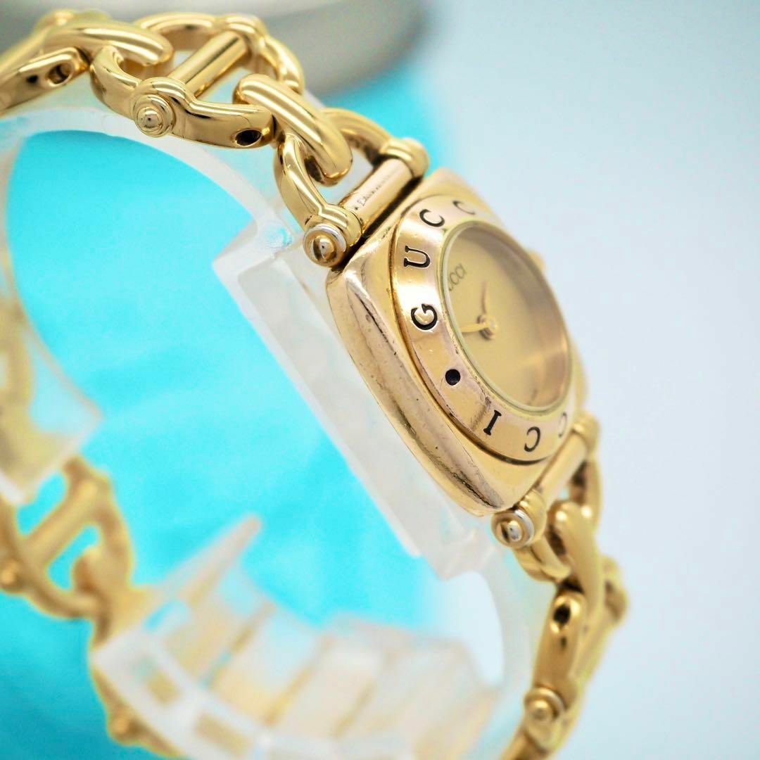 GUCCI - 740 GUCCI 時計 レディース 6400L ゴールド ブレス GUCCI - 740 GUCCI 時計 レディース 6400L ゴールド ブレス