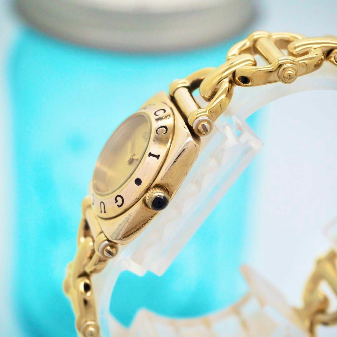 GUCCI - 740 GUCCI 時計 レディース 6400L ゴールド ブレス GUCCI - 740 GUCCI 時計 レディース 6400L ゴールド ブレス