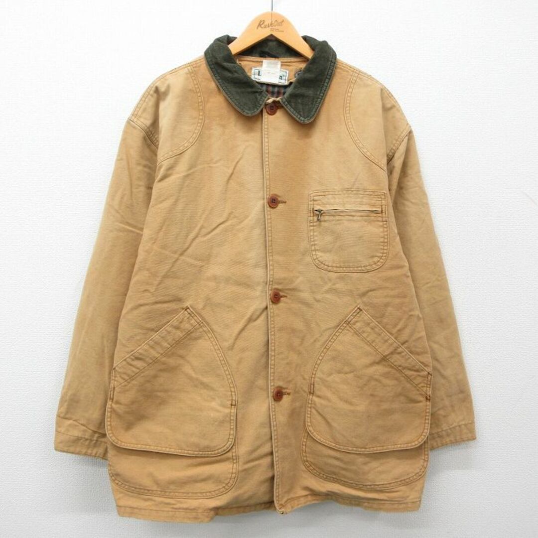 L.L.Bean - XL☆古着 エルエルビーン LLBEAN 長袖 カバーオール L.L.Bean - XL☆古着 エルエルビーン LLBEAN 長袖 カバーオール