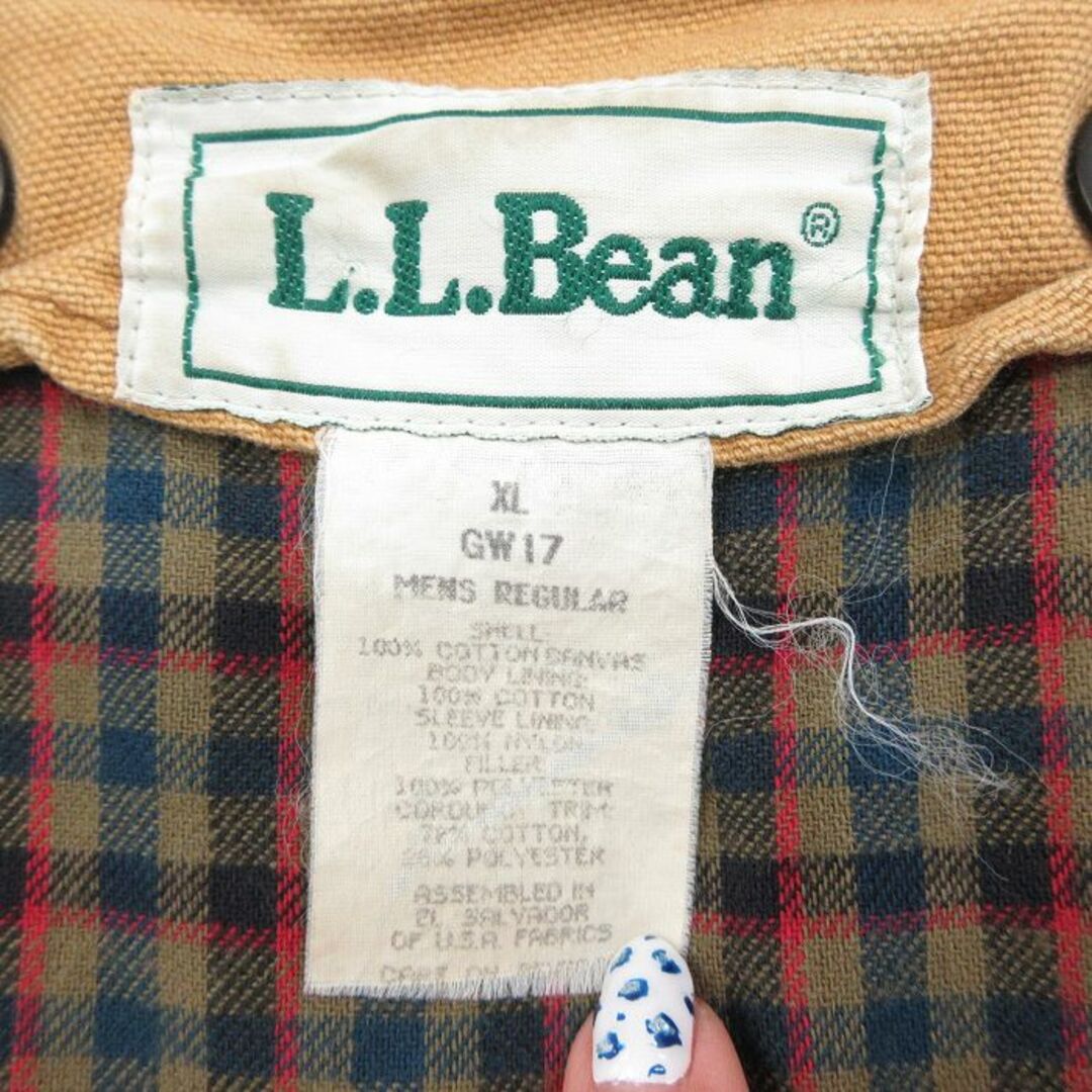 L.L.Bean - XL☆古着 エルエルビーン LLBEAN 長袖 カバーオール L.L.Bean - XL☆古着 エルエルビーン LLBEAN 長袖 カバーオール
