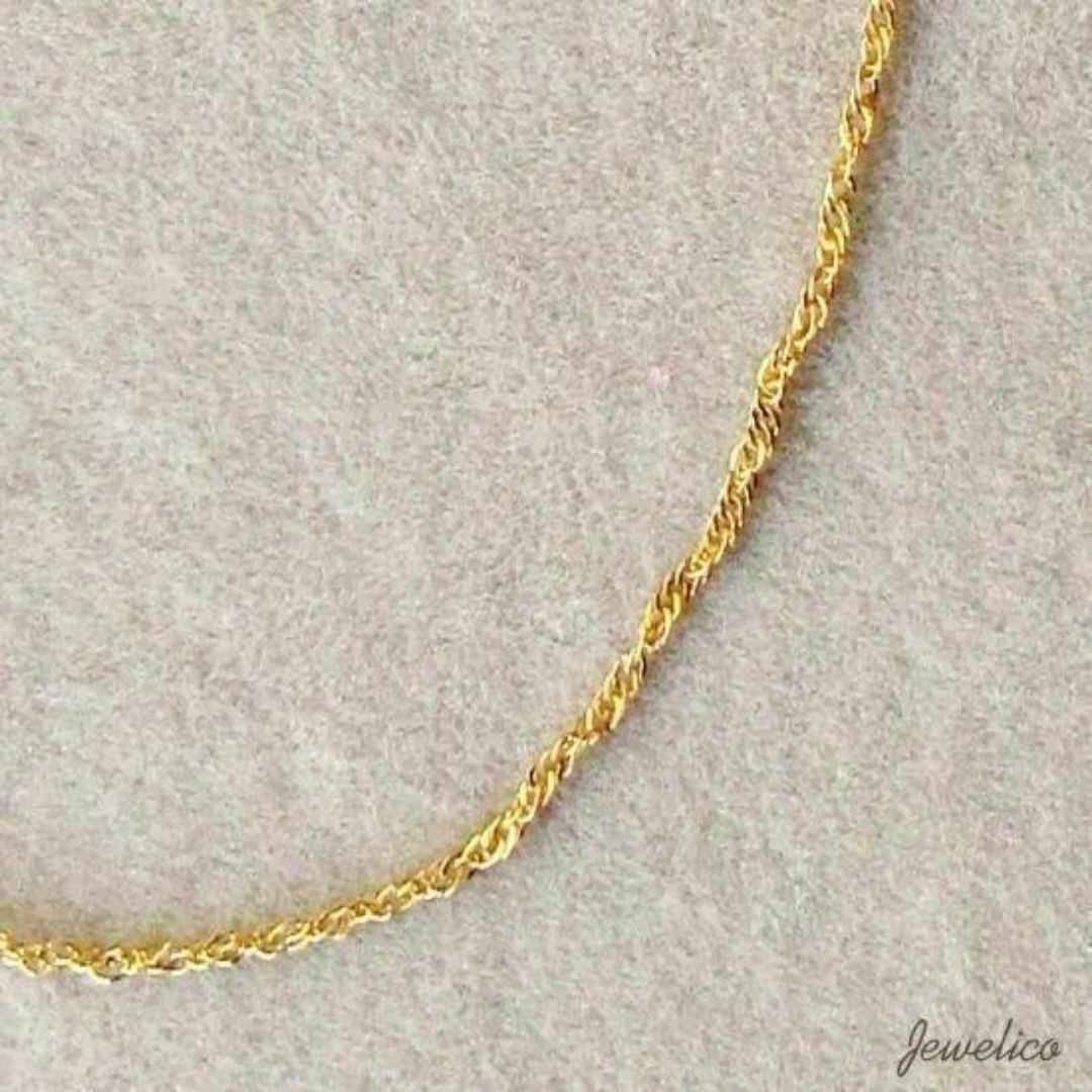 K18 ネックレス スクリューチェーン 18K 18金 K18YG 40cm K18 ネックレス スクリューチェーン 18K 18金 K18YG 40cm