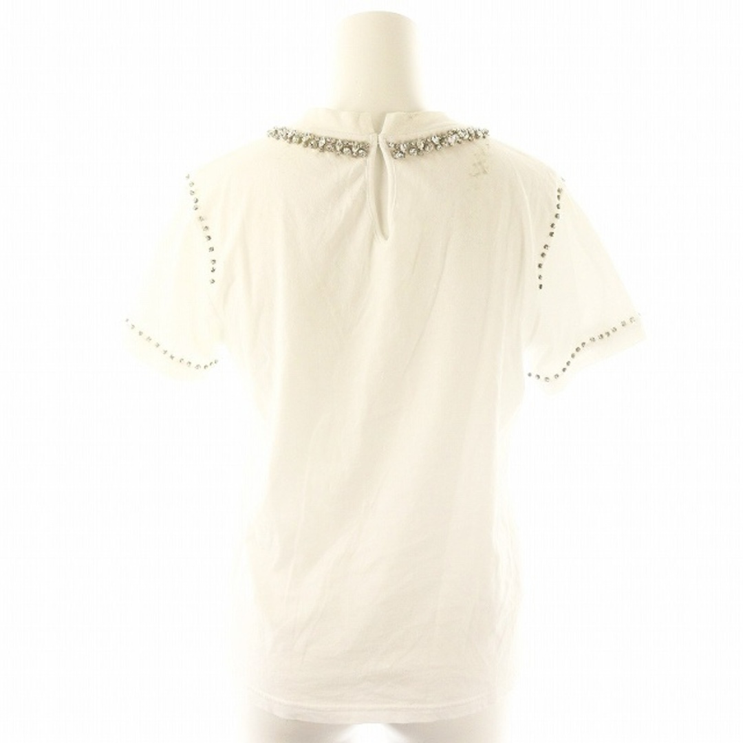 MIU MIU - ミュウミュウ miumiu ビジューTシャツ カットソー MIU MIU - ミュウミュウ miumiu ビジューTシャツ カットソー
