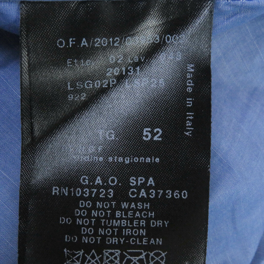 美品□GIORGIO ARMANI ジョルジオアルマーニ 黒タグ パンチング