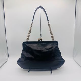シャネル(CHANEL)のCHANEL チェーンショルダーバッグ レザー　がま口(ショルダーバッグ)