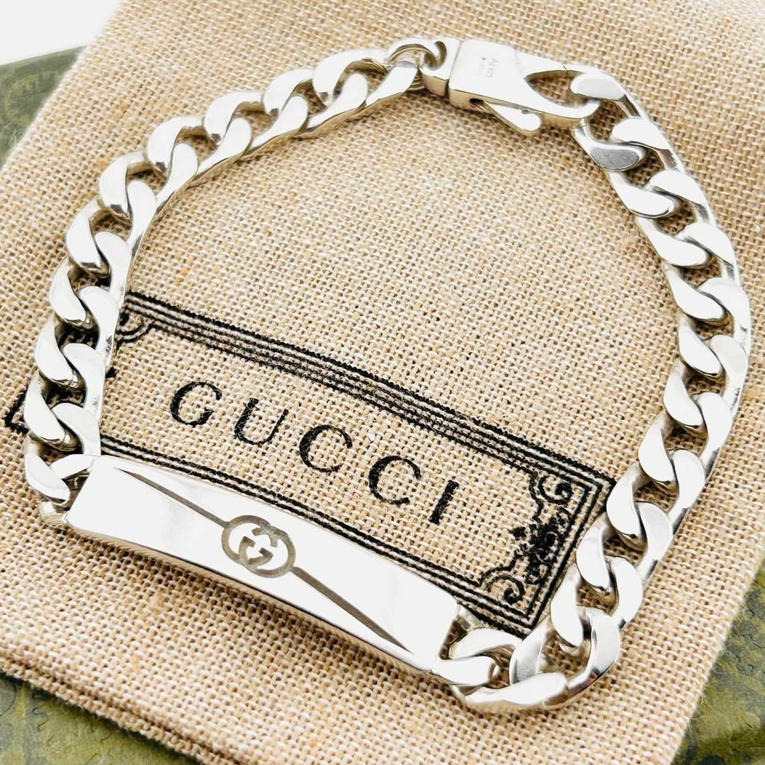 美品】 現行 希少 GUCCI ブレスレット ダイアゴナル 165 美品】 現行 希少 GUCCI ブレスレット ダイアゴナル 165