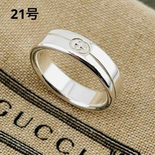 GUCCI - 【美品】 現行 希少 GUCCI リング ダイアゴナル 21号 GUCCI - 【美品】 現行 希少 GUCCI リング ダイアゴナル 21号