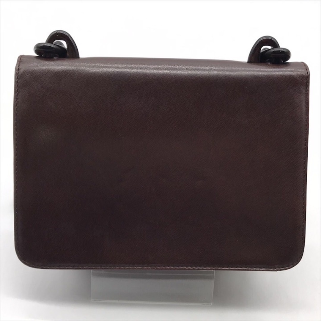 良品 PRADA プラダ ロゴ 型押し オールレザー プラ チェーン 良品 PRADA プラダ ロゴ 型押し オールレザー プラ チェーン