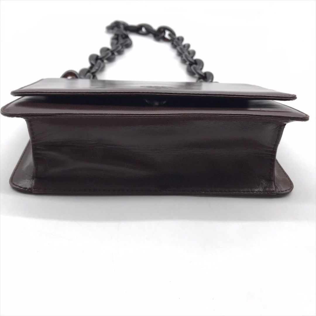 良品 PRADA プラダ ロゴ 型押し オールレザー プラ チェーン 良品 PRADA プラダ ロゴ 型押し オールレザー プラ チェーン
