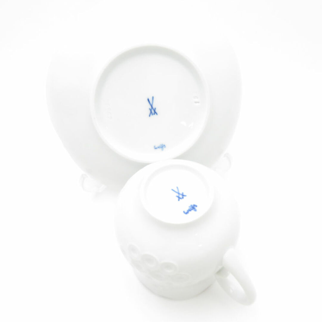 MEISSEN - 美品 MEISSEN マイセン ホワイトレリーフ コーヒー MEISSEN - 美品 MEISSEN マイセン ホワイトレリーフ コーヒー