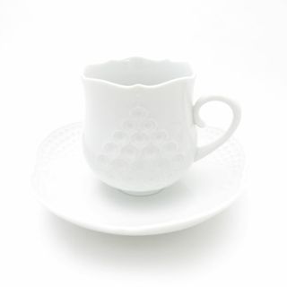MEISSEN - 美品 MEISSEN マイセン ホワイトレリーフ コーヒー MEISSEN - 美品 MEISSEN マイセン ホワイトレリーフ コーヒー