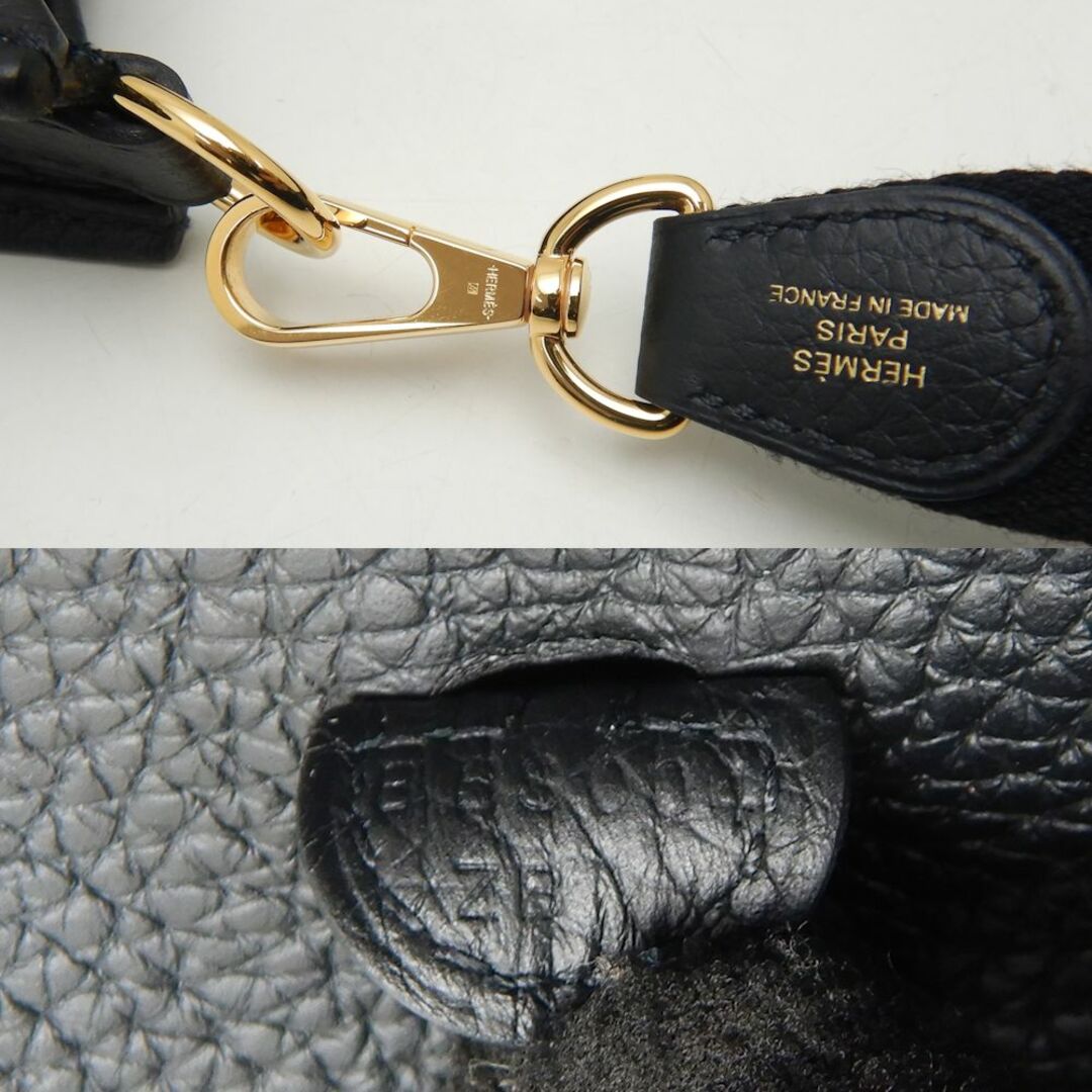 HERMES - HERMES エルメス エブリンTPM H069426CCAV ショルダーバッグ トリヨンクレマンス ブラック/252331【中古】