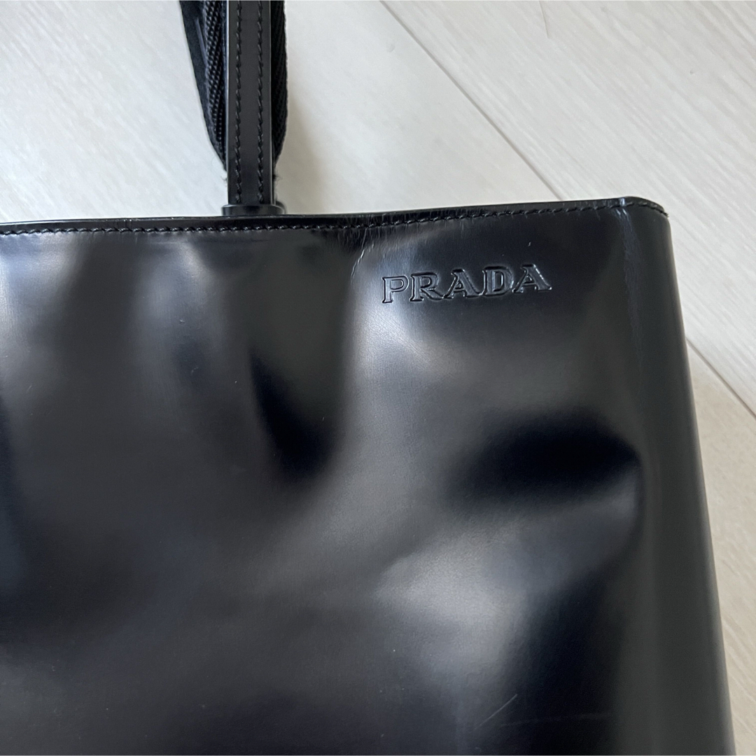 PRADA - PRADA プラダ ブラック トートバッグ ビジネスバッグ PRADA - PRADA プラダ ブラック トートバッグ ビジネスバッグ