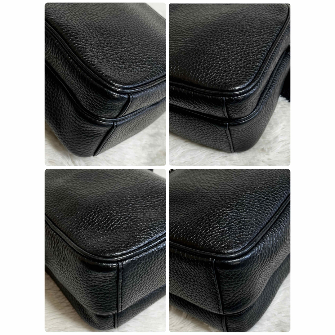 極美品 COACH コーチ ボックス スクエア ショルダーバッグ シボ 極美品 COACH コーチ ボックス スクエア ショルダーバッグ シボ