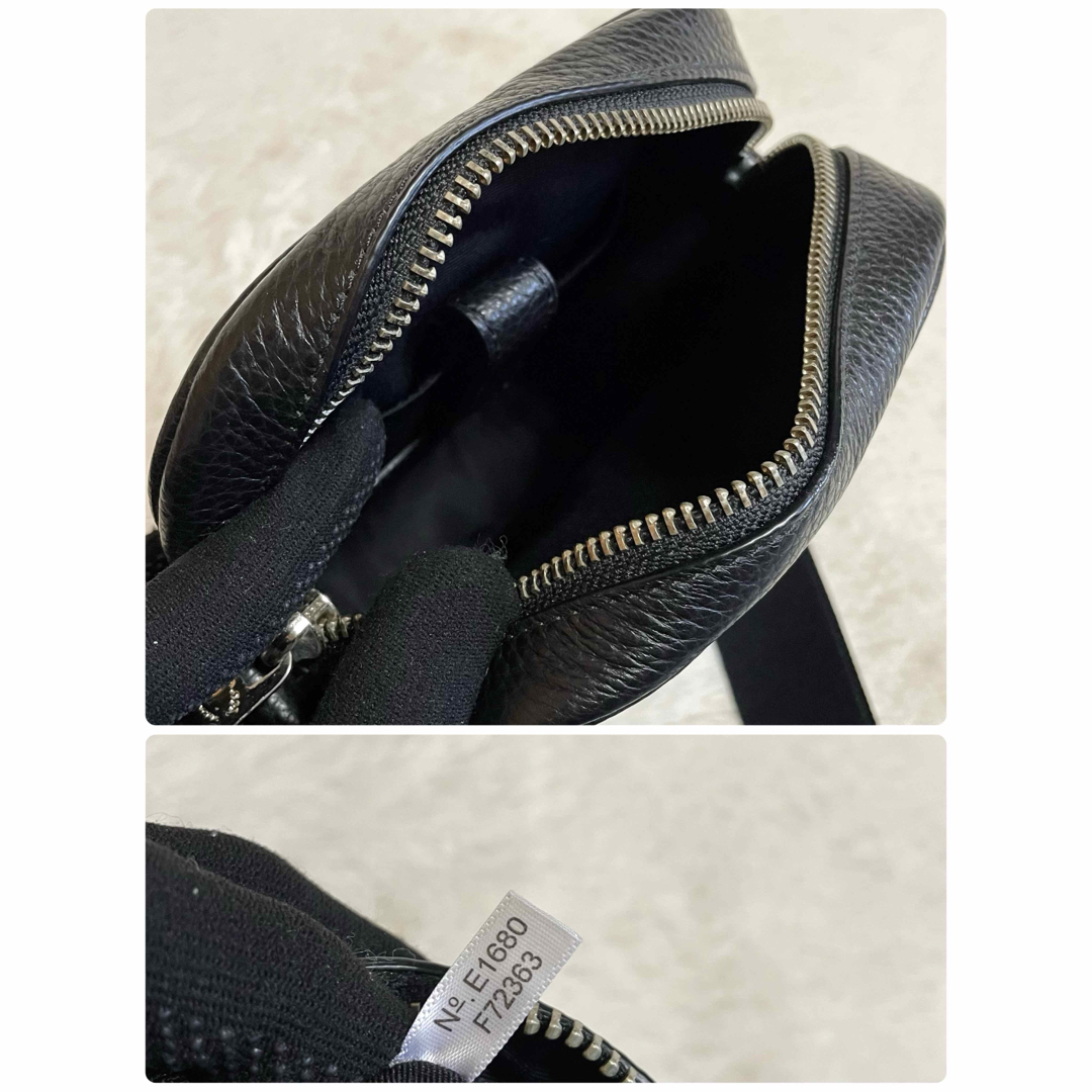 極美品 COACH コーチ ボックス スクエア ショルダーバッグ シボ 極美品 COACH コーチ ボックス スクエア ショルダーバッグ シボ