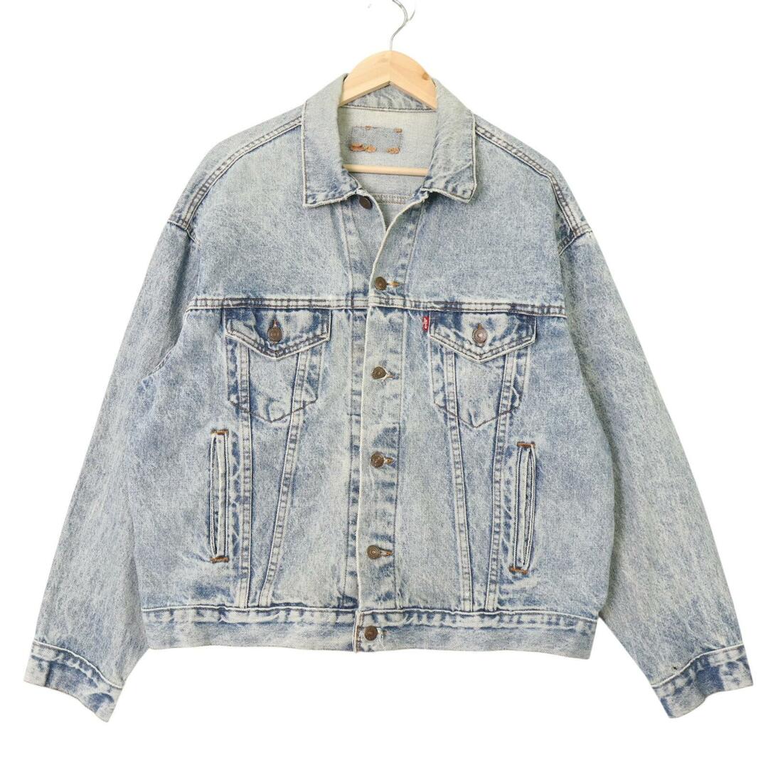 Levi's - 90年代 USA製 Levi's リーバイス 70507 デニムジャケット ライトブルー (メンズ L相当) 中古 古着 A3431