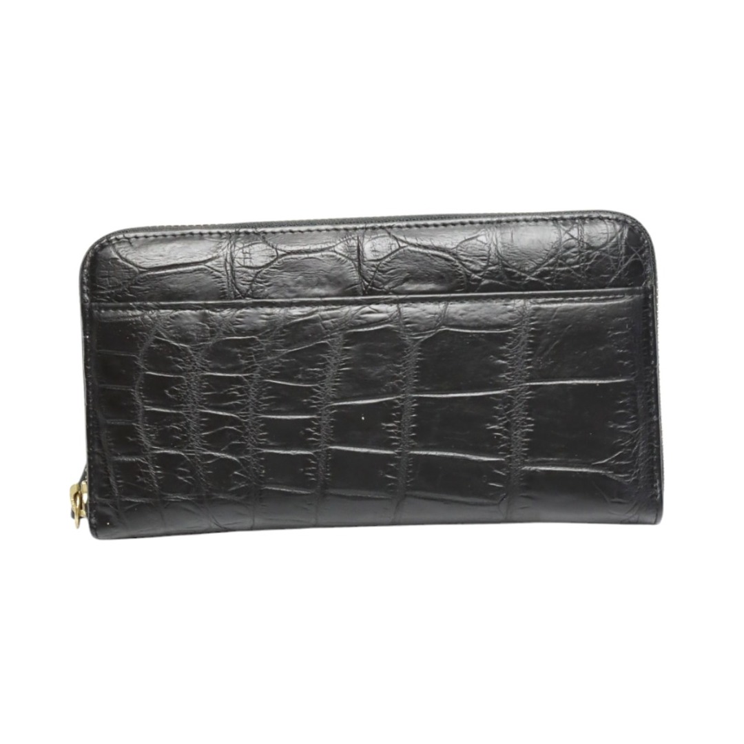 クロコダイル 0621 長財布 ブラック CROCODILE ラウンド クロコダイル 0621 長財布 ブラック CROCODILE ラウンド