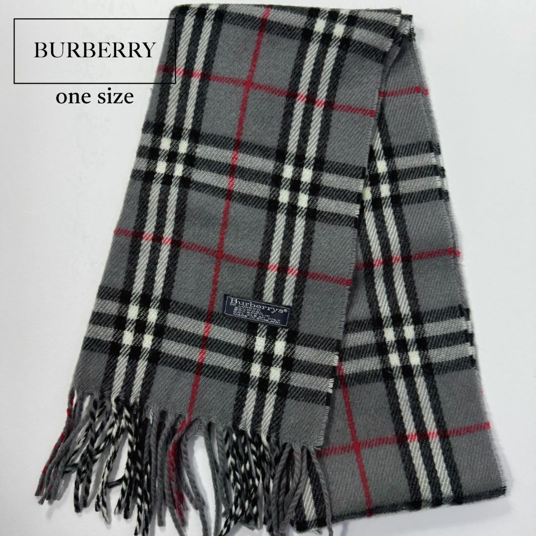 BURBERRY バーバリー マフラー イギリス製 ストール チェック柄 BURBERRY バーバリー マフラー イギリス製 ストール チェック柄