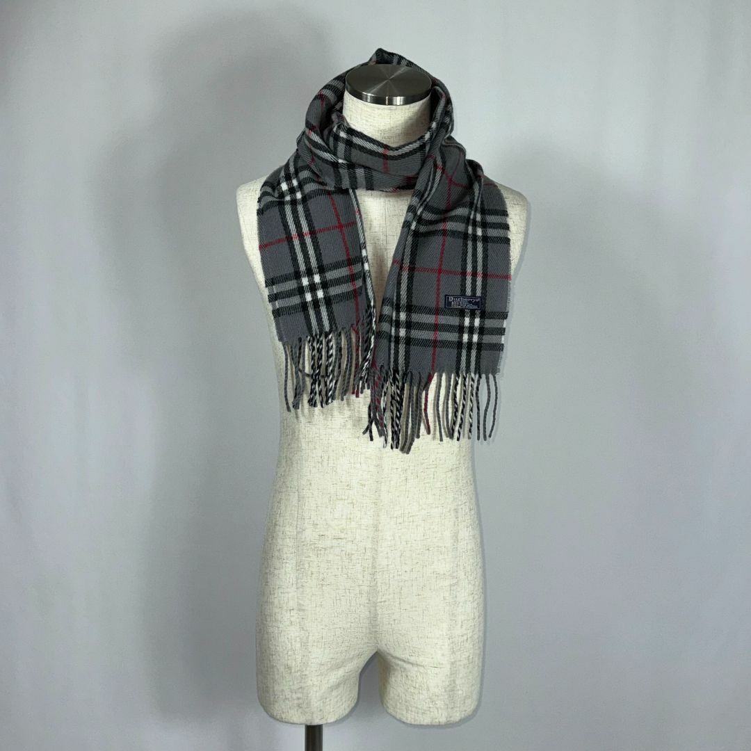 BURBERRY バーバリー マフラー イギリス製 ストール チェック柄 BURBERRY バーバリー マフラー イギリス製 ストール チェック柄
