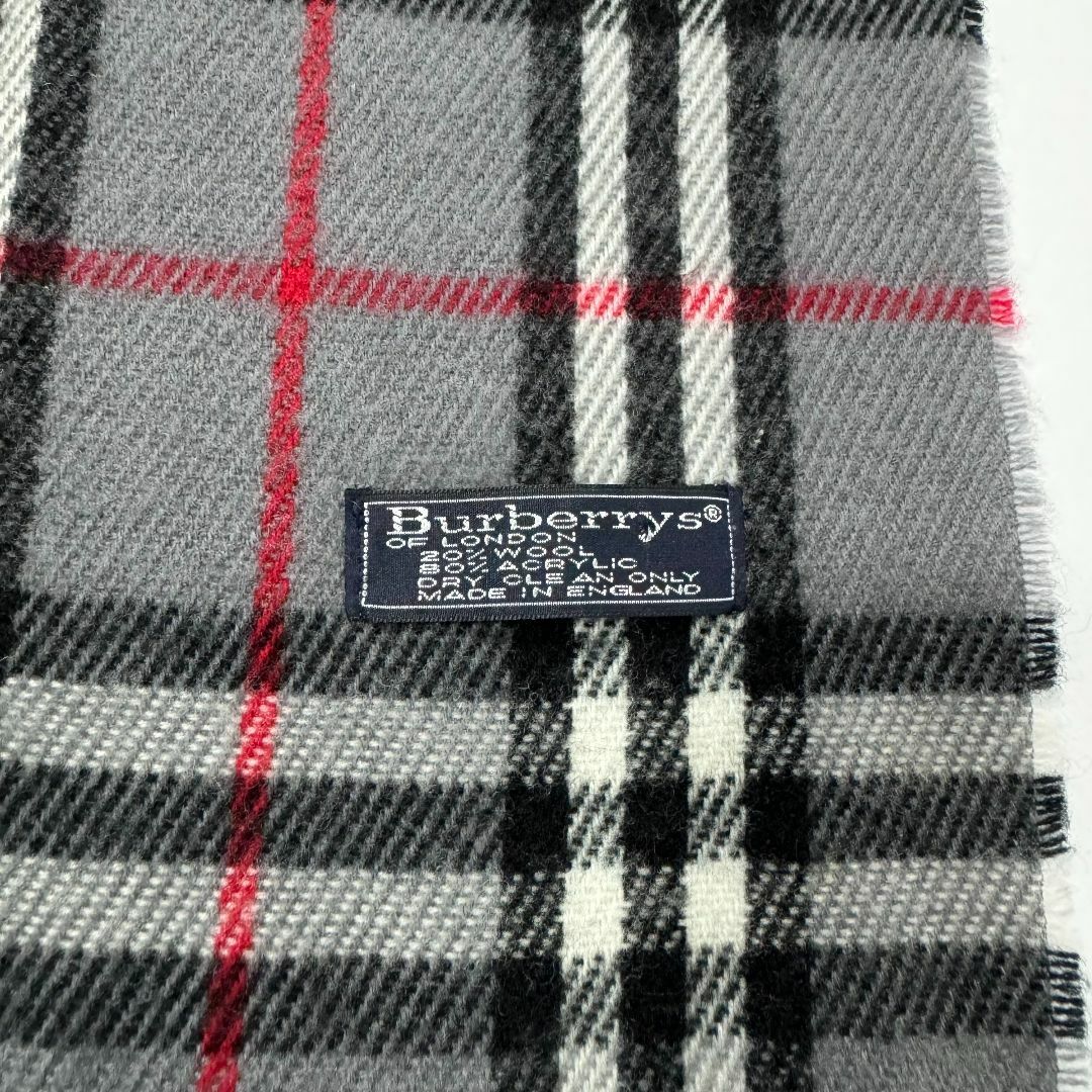 BURBERRY バーバリー マフラー イギリス製 ストール チェック柄 BURBERRY バーバリー マフラー イギリス製 ストール チェック柄