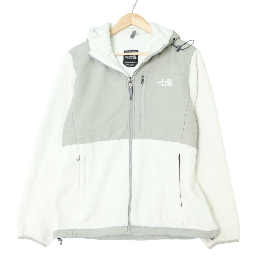 THE NORTH FACE - THE NORTH FACE ノースフェイス Denali デナリ フリースジャケット アウトドア ホワイト (レディース L) 中古 古着 A3253