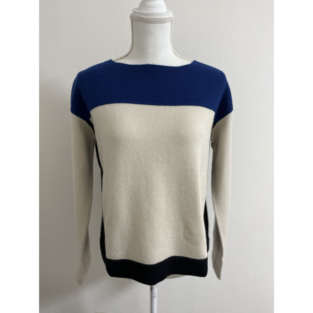 美品 ドゥロワー カラーブロックカシミヤニット 美品 ドゥロワー カラーブロックカシミヤニット