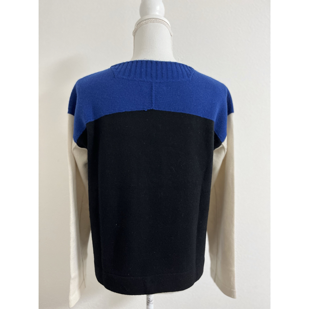 美品 ドゥロワー カラーブロックカシミヤニット 美品 ドゥロワー カラーブロックカシミヤニット
