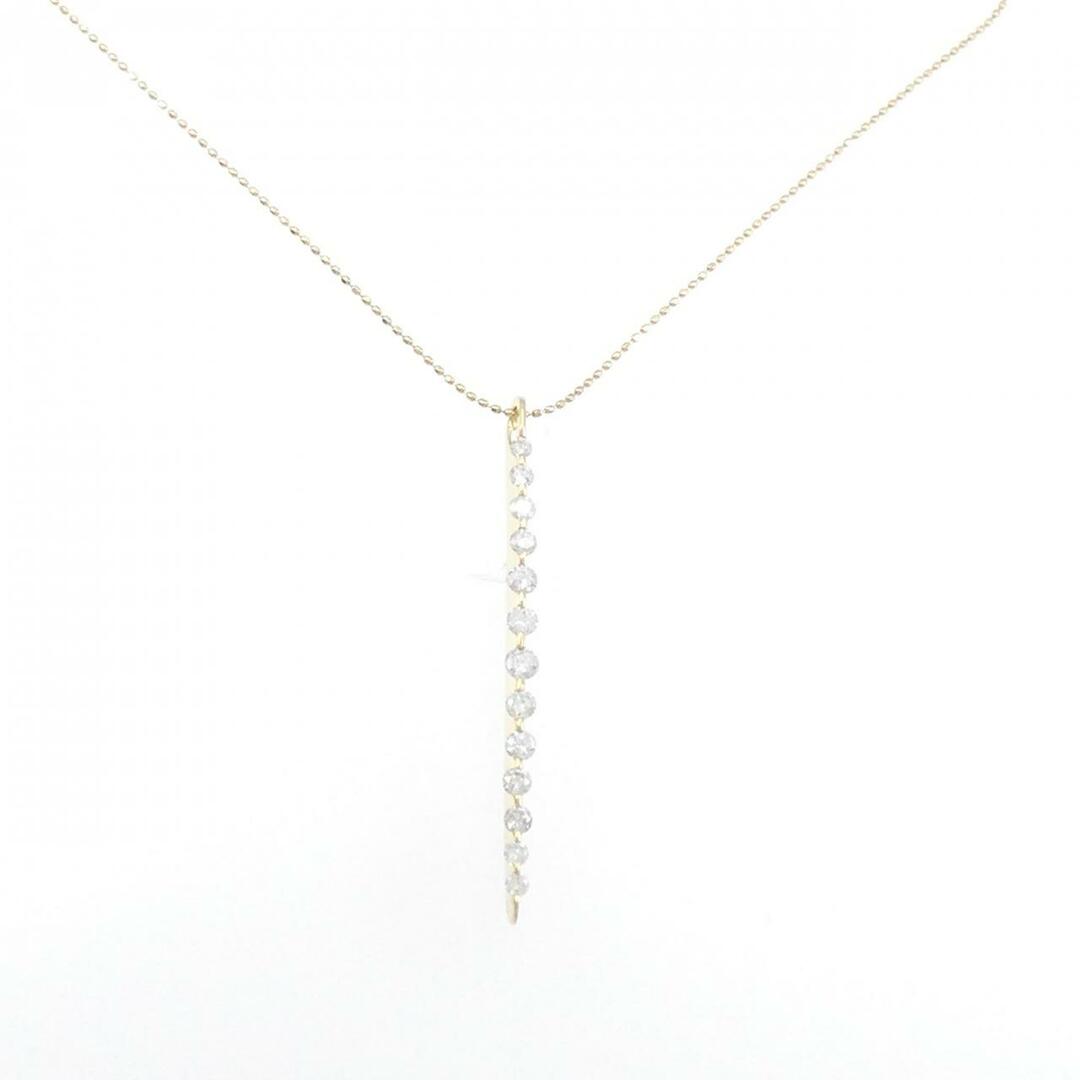 K18YG ダイヤモンド ネックレス 0.73CT
