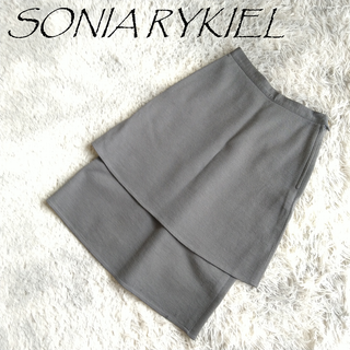 ソニアリキエル(SONIA RYKIEL)のSONIA RYKIELソニアリキエル　ミディ丈ラップスカートA09(ひざ丈スカート)