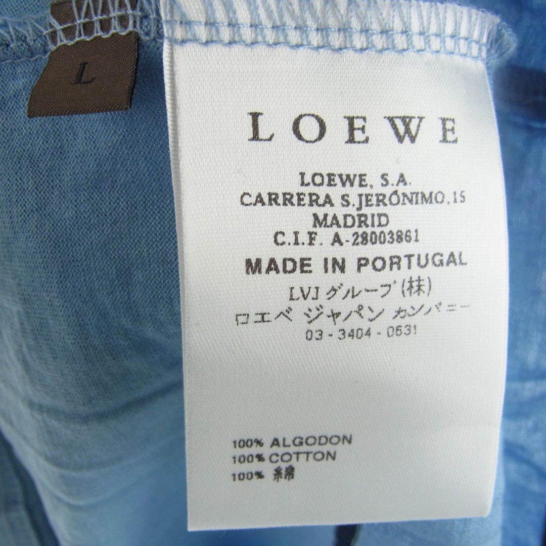 LOEWE - LOEWE ロエベ アナグラムロゴ刺? コットン ボーダー LOEWE - LOEWE ロエベ アナグラムロゴ刺? コットン ボーダー