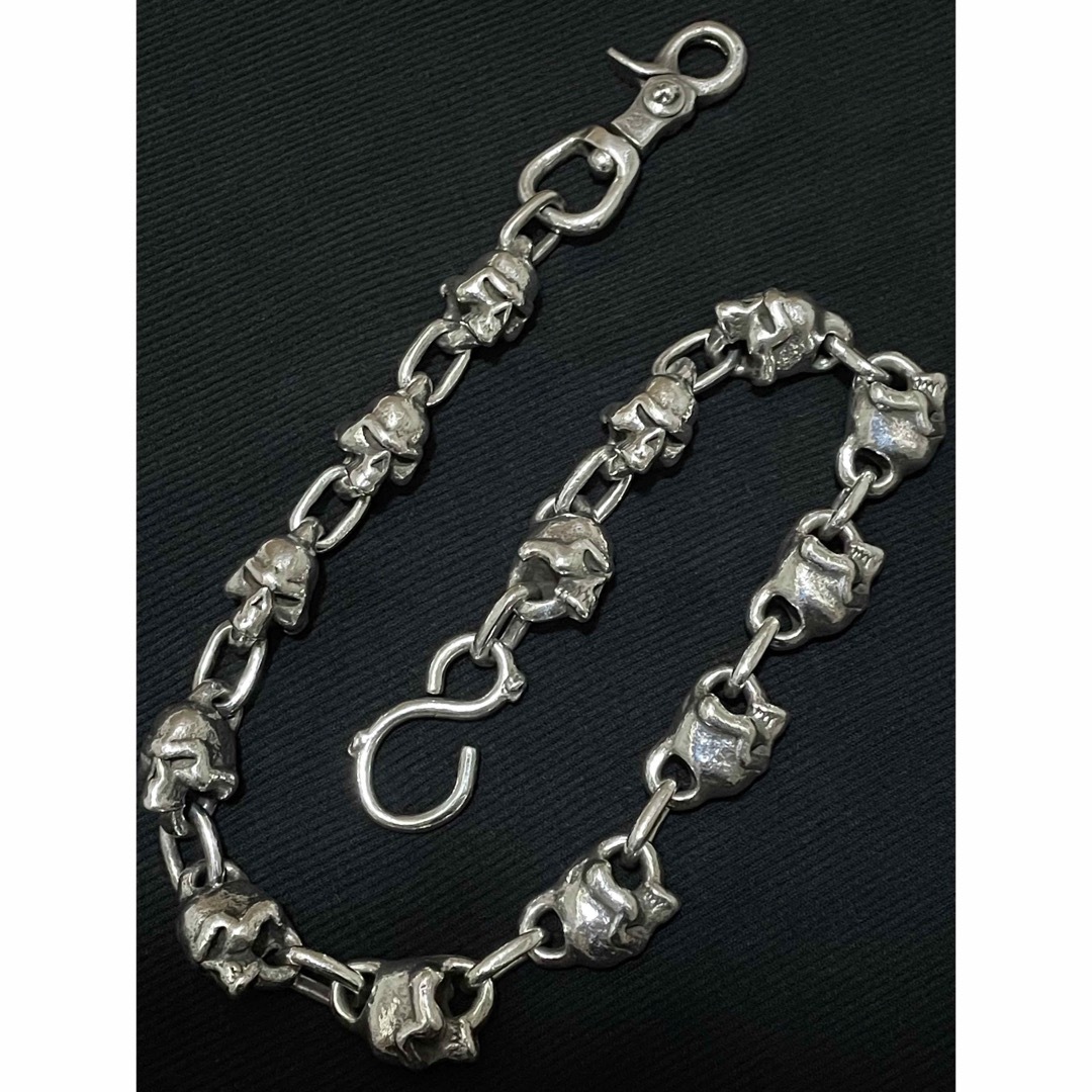 超希少 THIRTEEN DESIGNS ウォレットチェーン 13連 シルバー 超希少 THIRTEEN DESIGNS ウォレットチェーン 13連 シルバー
