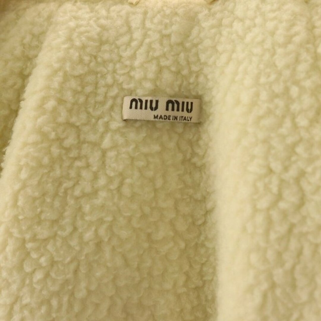 MIU MIU - ミュウミュウ 裏地ボア フードブルゾン アウター 38 S MIU MIU - ミュウミュウ 裏地ボア フードブルゾン アウター 38 S