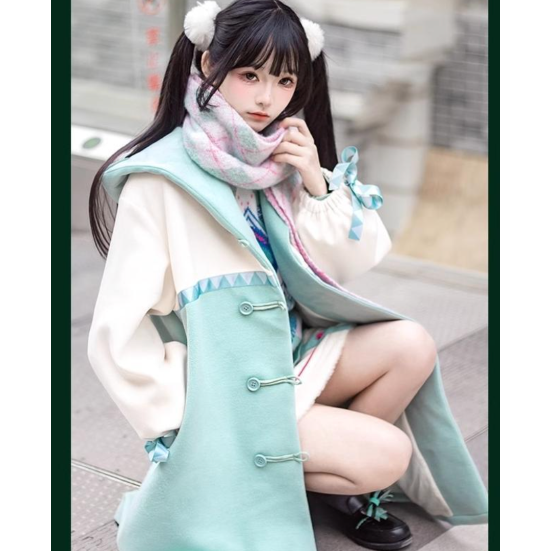 海外正規品 初音ミク×天羽川 公式コラボ服 コート(Mサイズ) 概念 海外正規品 初音ミク×天羽川 公式コラボ服 コート(Mサイズ) 概念