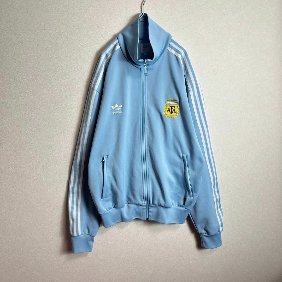 激レア】アルゼンチン代表ジャージadidas ライトブルー 水色 3XL 激レア】アルゼンチン代表ジャージadidas ライトブルー 水色 3XL